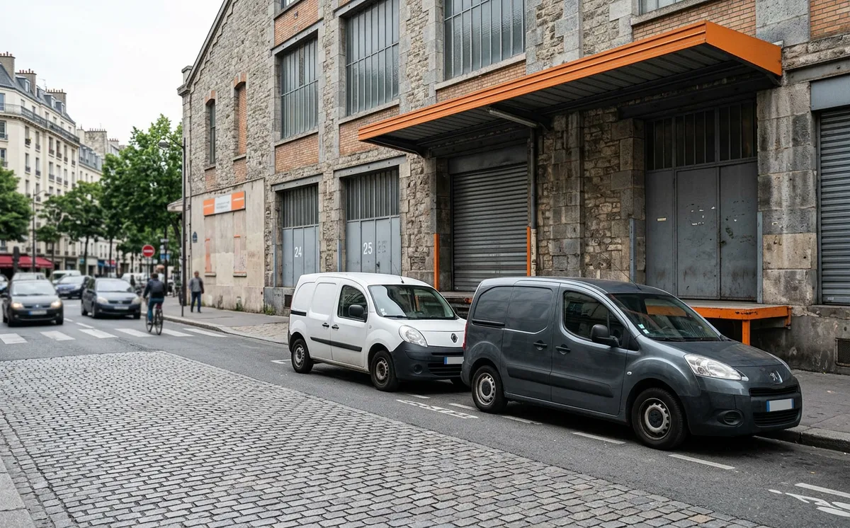 Utilitaires de livraison express en zone urbaine