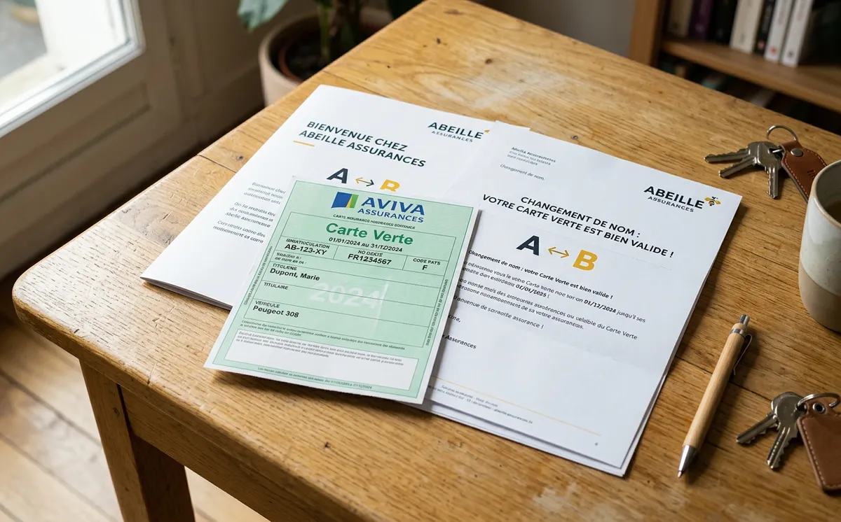 Documents d'assurance Aviva et Abeille