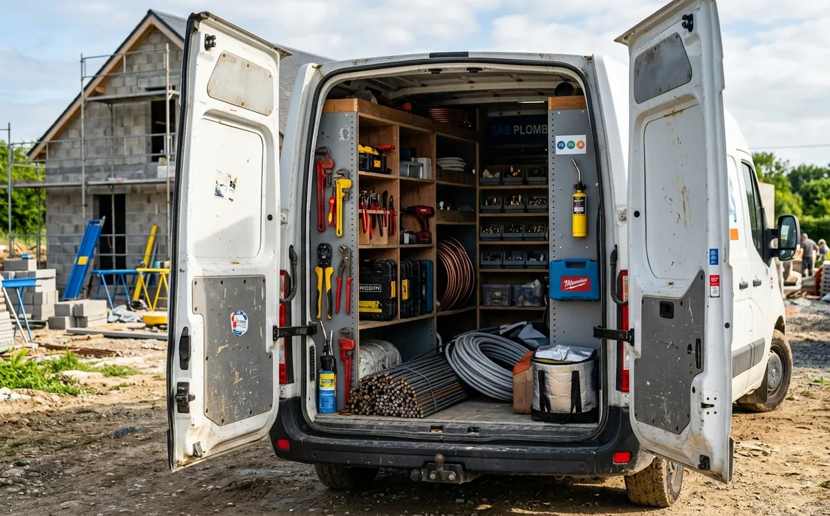 Outillage embarqué dans utilitaire